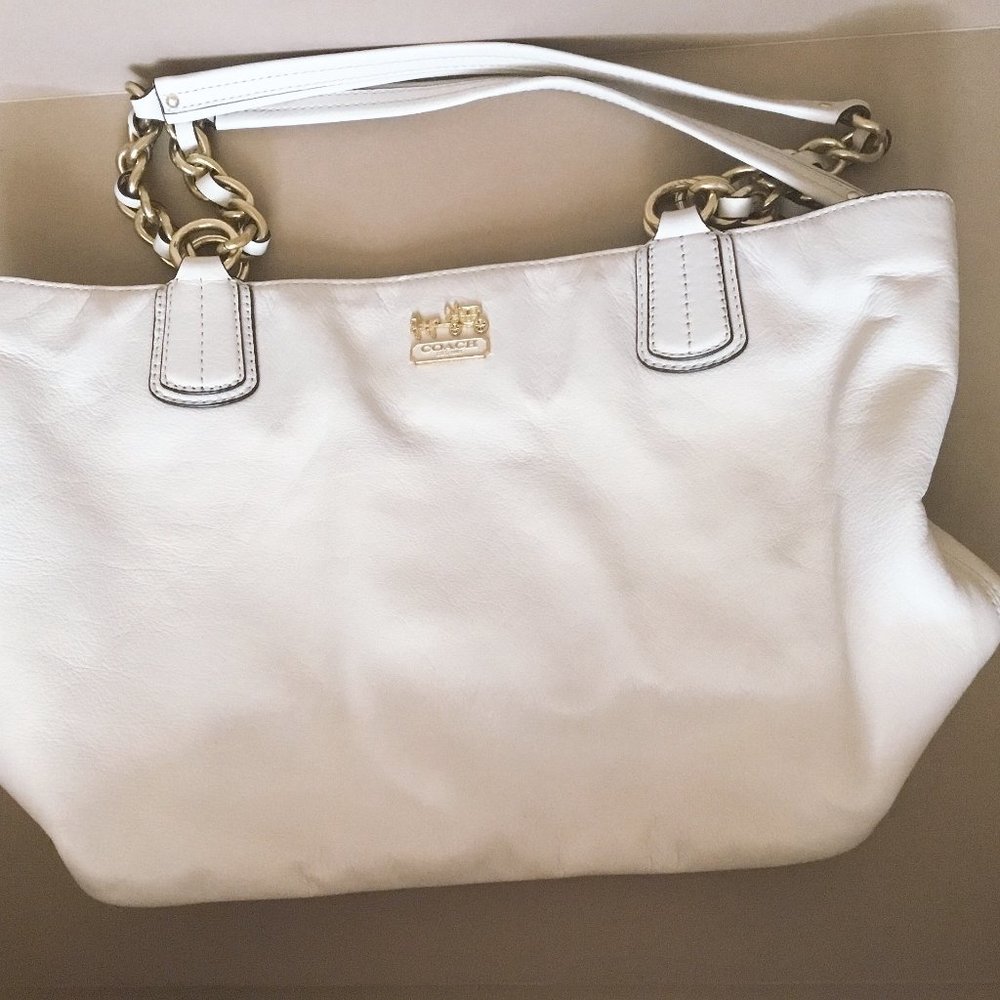 COACH 'Madison' Leather Tote + 2 WHBM Wristlets